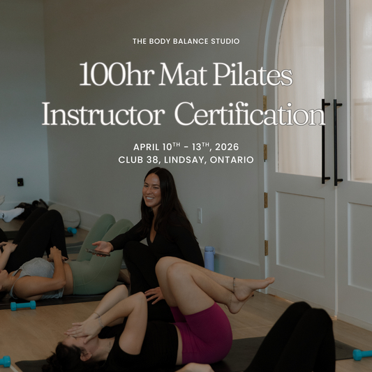 100hr Mat Pilates Certification - Lindsay, Ontario - CLUB 38 - April 2026