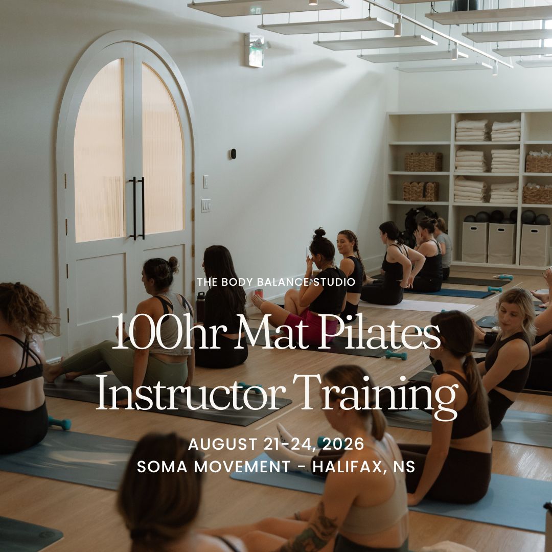 100hr Mat Pilates Certification - Halifax, NS - Soma Movement - August 2026
