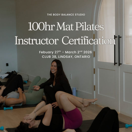 100hr Mat Pilates Certification - Lindsay, Ontario - CLUB 38 - FEB 2026